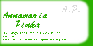 annamaria pinka business card